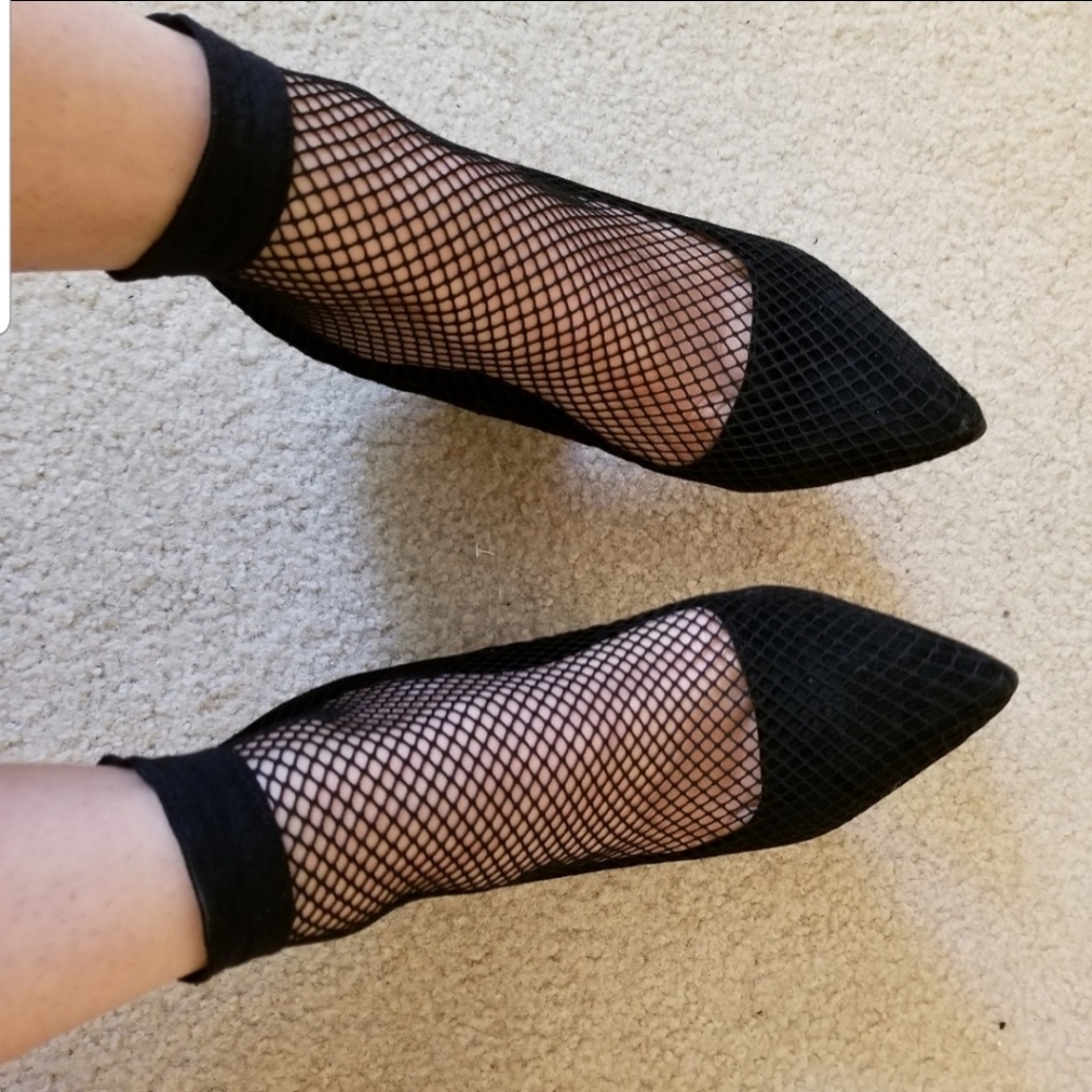 Mesh Sock Heels